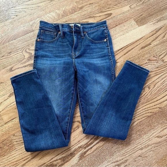 MADEWELL 10" High-Rise Skinny Jeans in Danny Wash: TENCEL™ Denim Edition SZ 26 - Picture 7 of 14